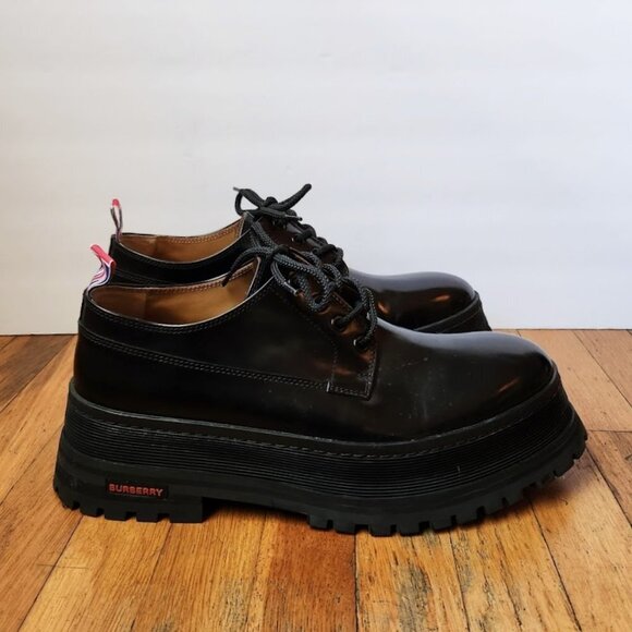 BURBERRY Jefferson Derby Chunky Shoes in Black main image 13